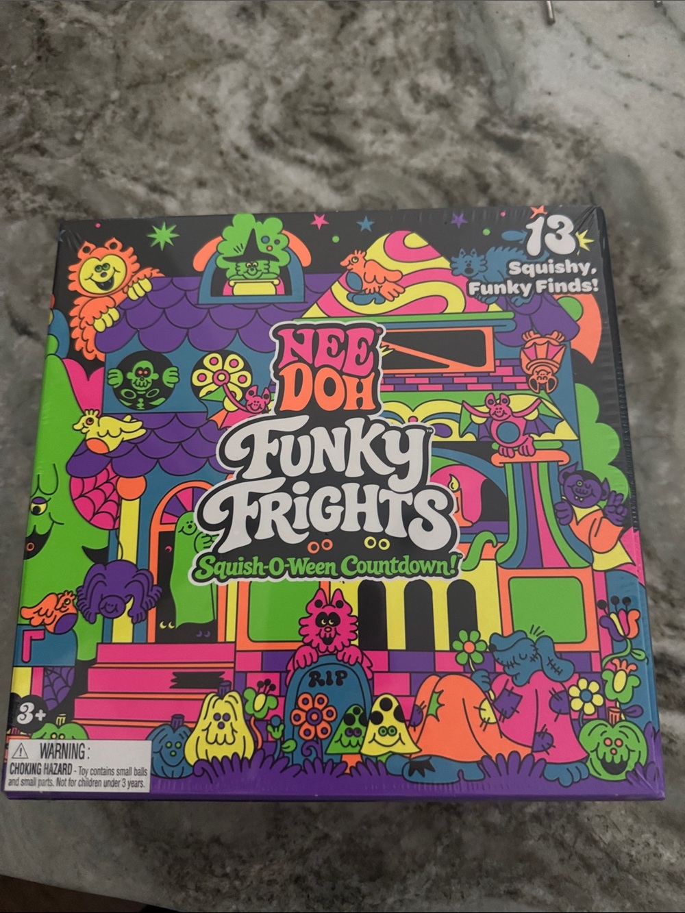 Authentic NEW Needoh Funky Frights Squish-O-Ween Countdown, Advent Halloween